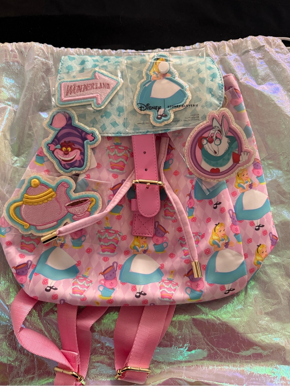 SCL Alice in Wonderland Backpack & patches